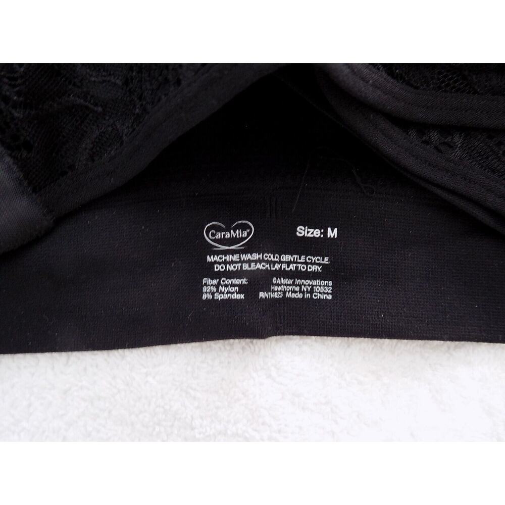 Cara Mia bra bralette size Medium comfort lift support wireless black NEW - Picture 7 of 9